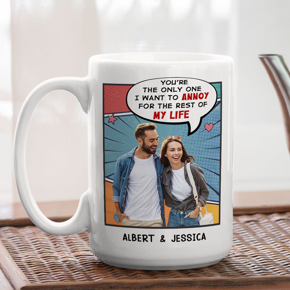 Only One For Life - Exquisite Personalized Custom Coffee Mug for Couples