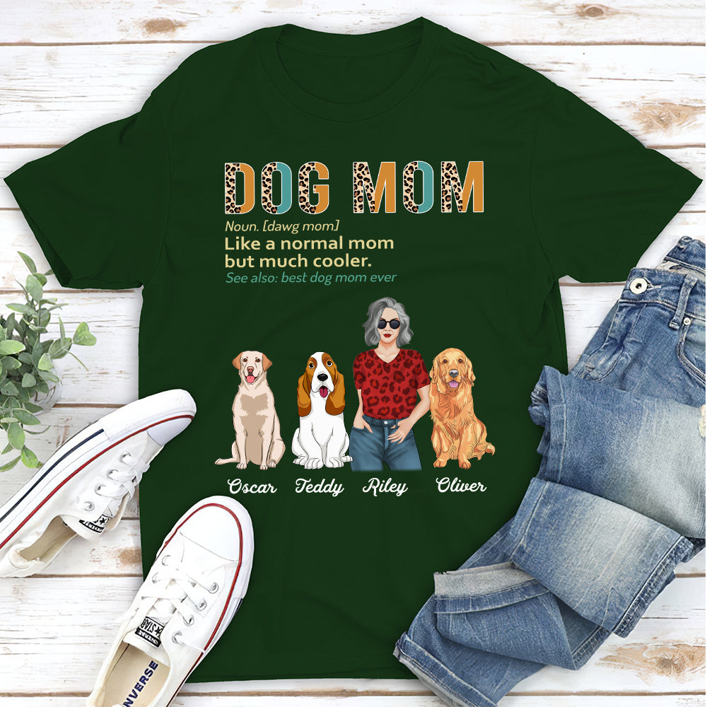 Super Cool Mom - Personalized Custom Unisex 5.3 oz T-shirt for Pet Lovers