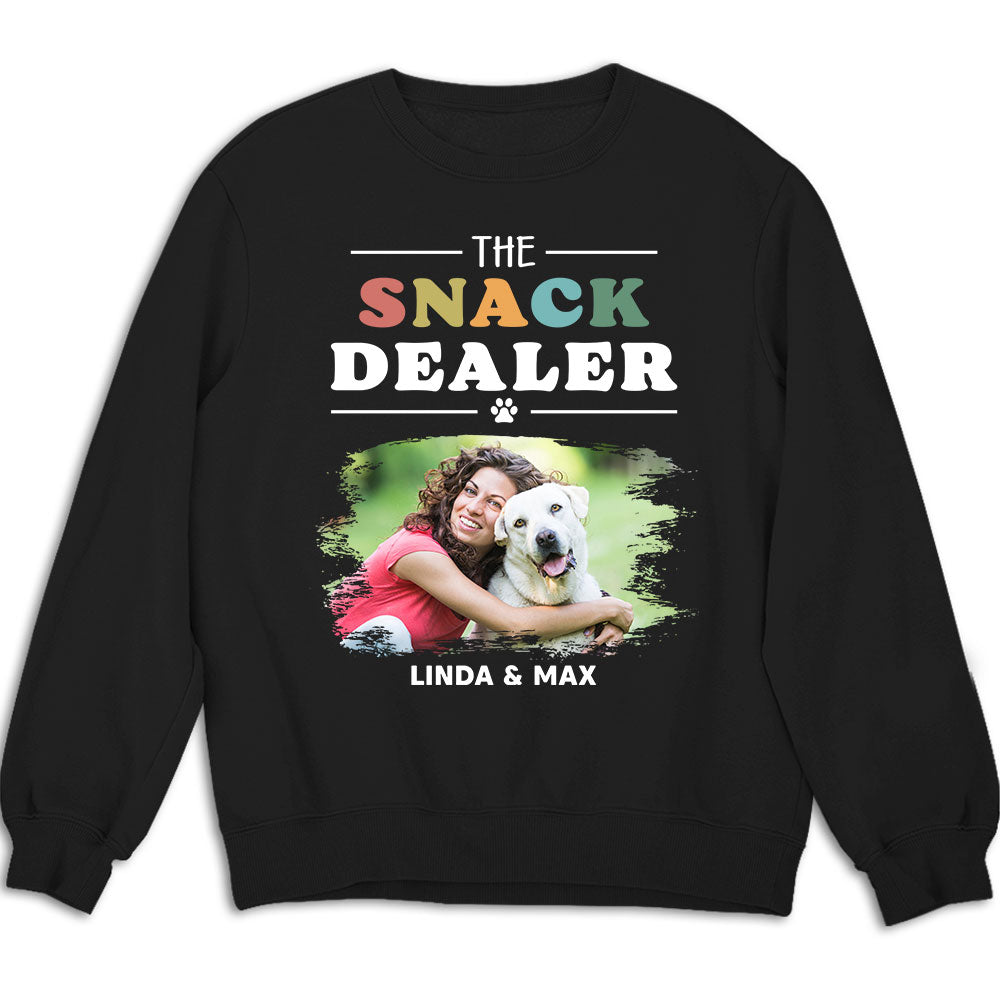 Pets Snack Dealer Photo - Customizable Personalized Unisex 8.0 oz Sweatshirt for Pet Lovers