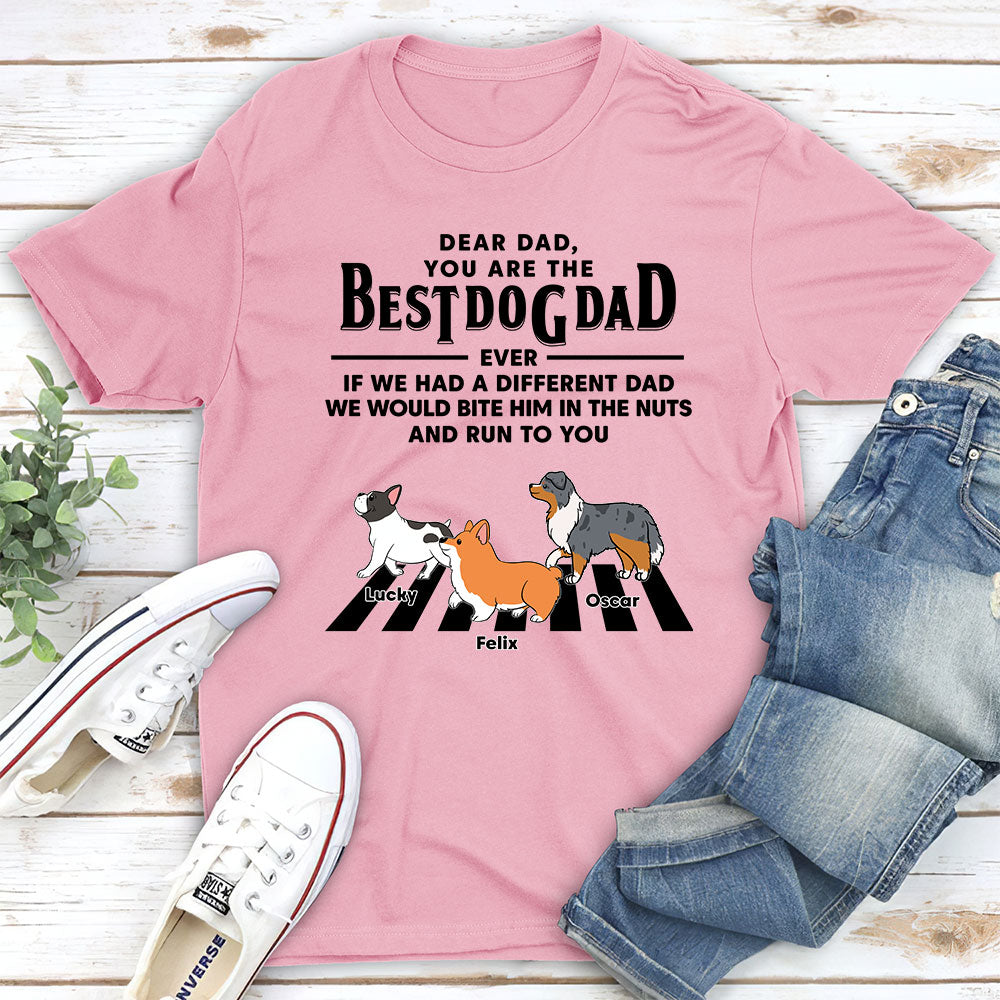 Dogs Run To You 2 - Personalized Custom Unisex Heavy Cotton T-shirt for Pet Lovers