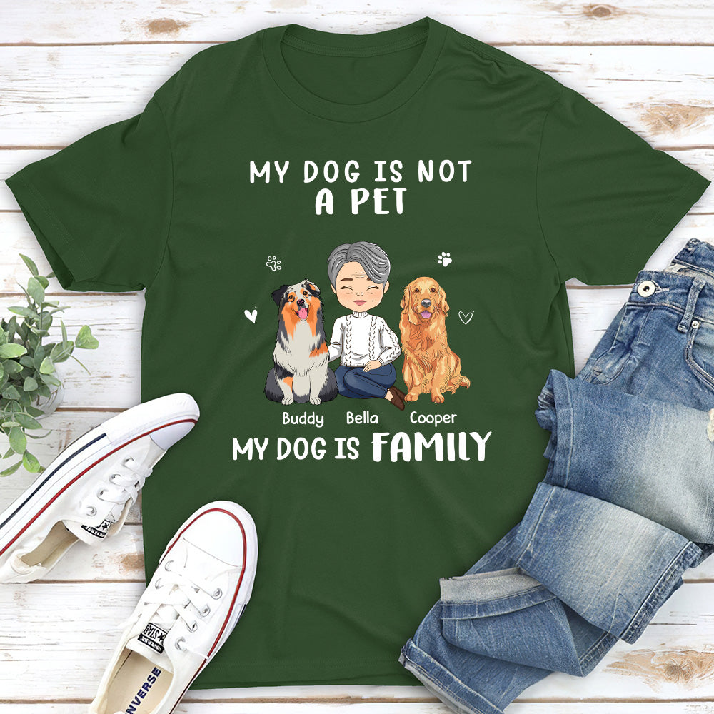 Not A Pet - Personalized Custom Unisex 5.3 oz Heavy Cotton T-shirt for Pet Lovers