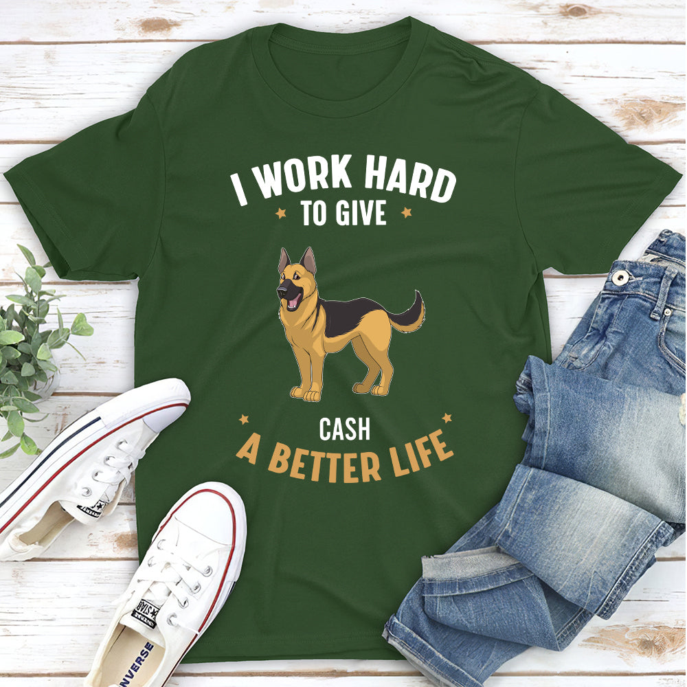Enhance Your Life - Personalized Custom Unisex 5.3 oz T-shirt for Pet Lovers