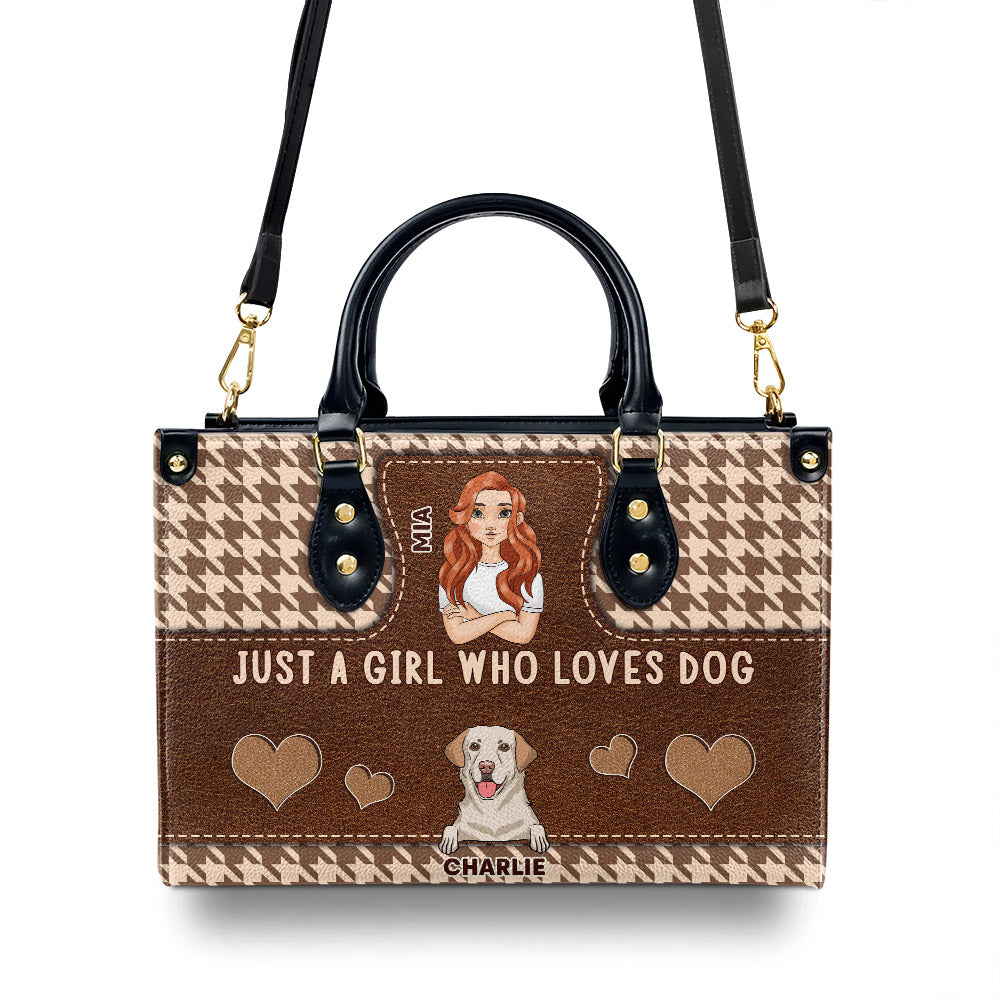 Just A Girl - Exquisite Personalized Custom Leather Handbag for Baby Lovers