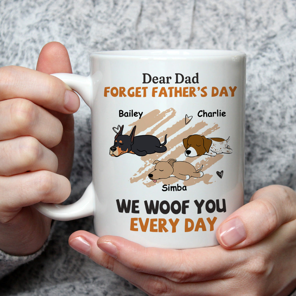 Daily Woof Personalized Custom Coffee Mug for Dog - Loving Pet Enthusiasts