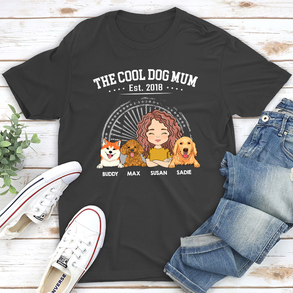 The Awesome Personalized Custom Unisex Cool Dog Dad T-shirt