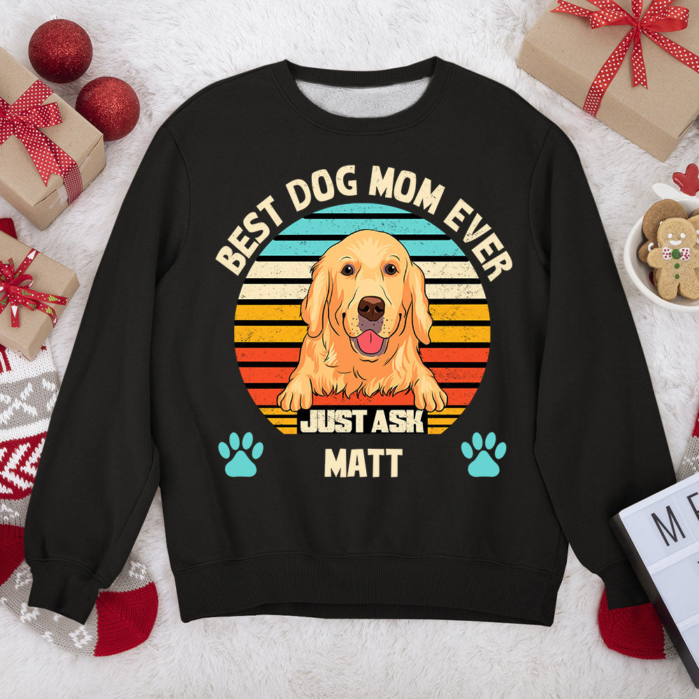 Best Dog Dad/Mom Ever - Personalized Custom 8.0 oz Unisex Sweatshirt for Pet Lovers