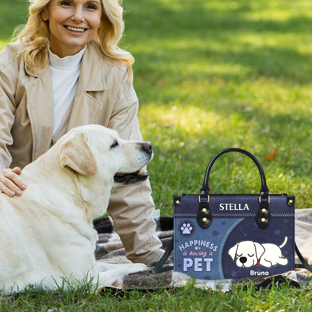 Personalized Custom Leather Bag for Pet Lovers