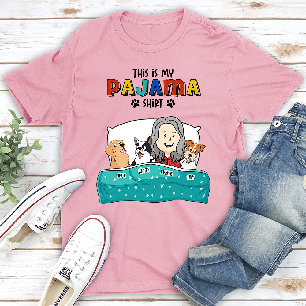 Pajama Dog - Personalized Custom Unisex 5.3 oz T-shirt for Pet Lovers