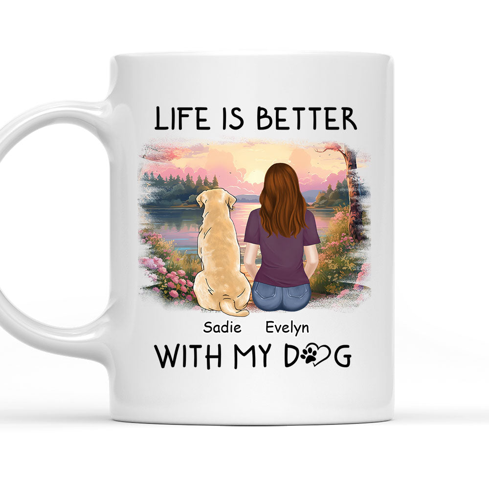 Better With Pets - Personalized Custom 11oz & 15oz Coffee Mug for Pet Lovers