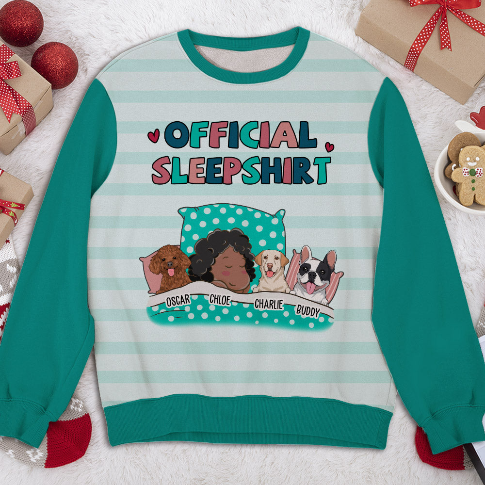 Exclusive Personalized Custom All-Over-Print Pet Official Sleepshirt for Pet Lovers
