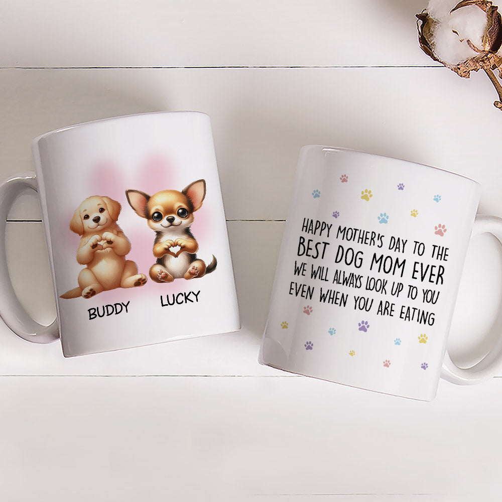 Even When Eating - Customizable Personalized Coffee Mug for Pet Lovers
