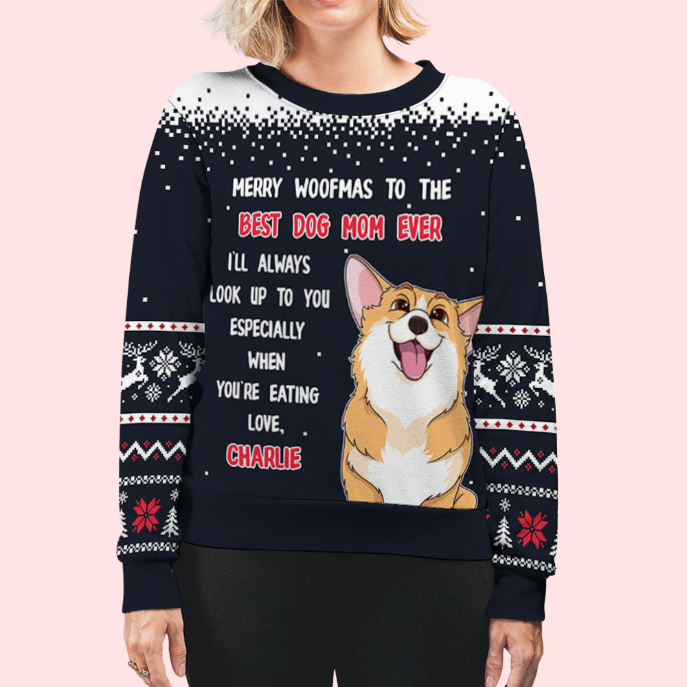Look Up To You - Exclusive Personalized Custom All-Over-Print Unisex Sweatshirt for Pet Lovers
