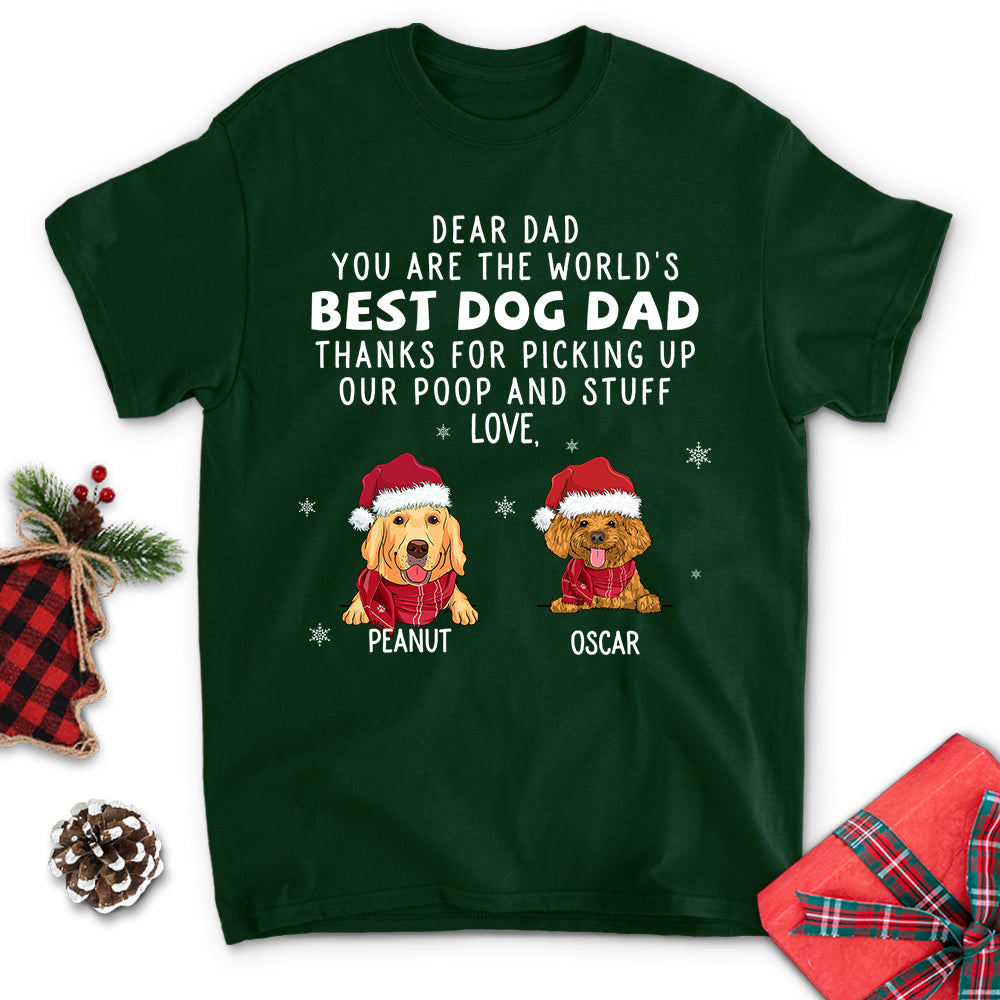 Thank You Dog Dad Mom - Personalized Custom Unisex 5.3 oz T-shirt for Pet Lovers
