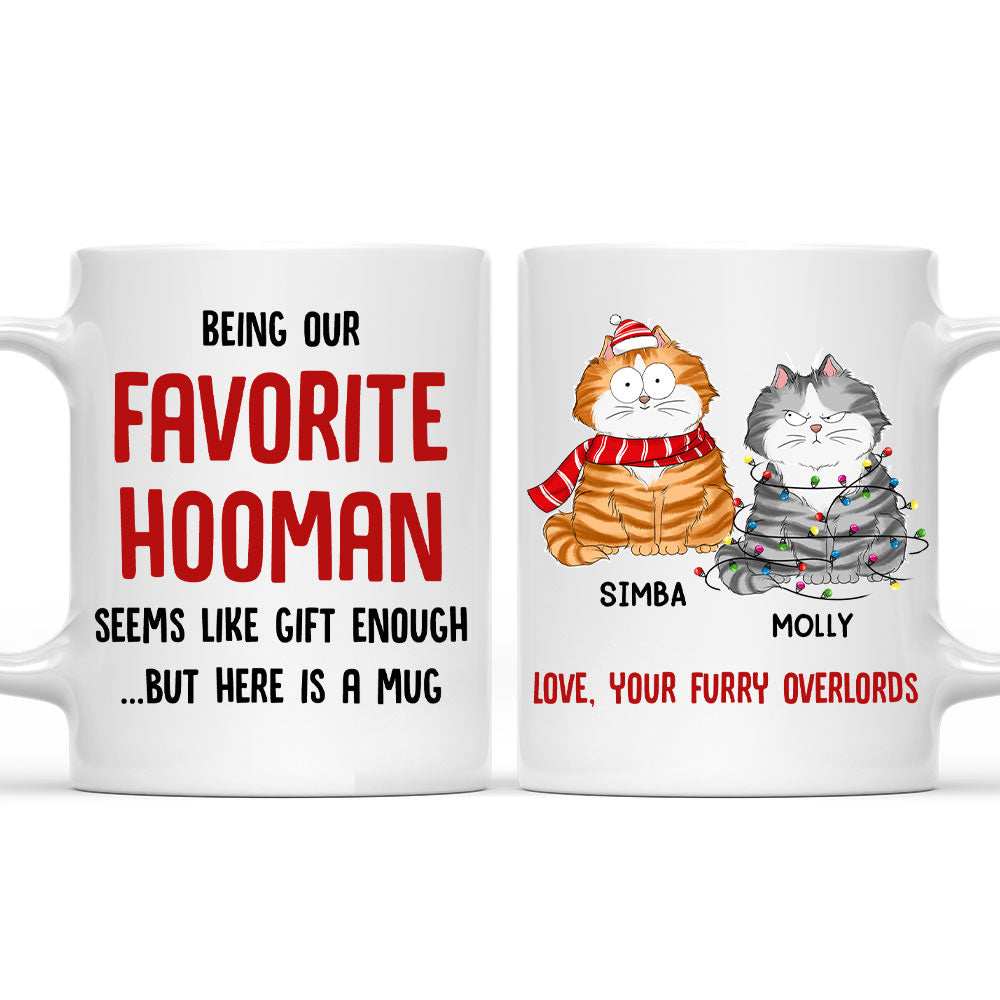 Being Favorite Hooman - Premium Personalized Custom Coffee Mug for Pet Lovers