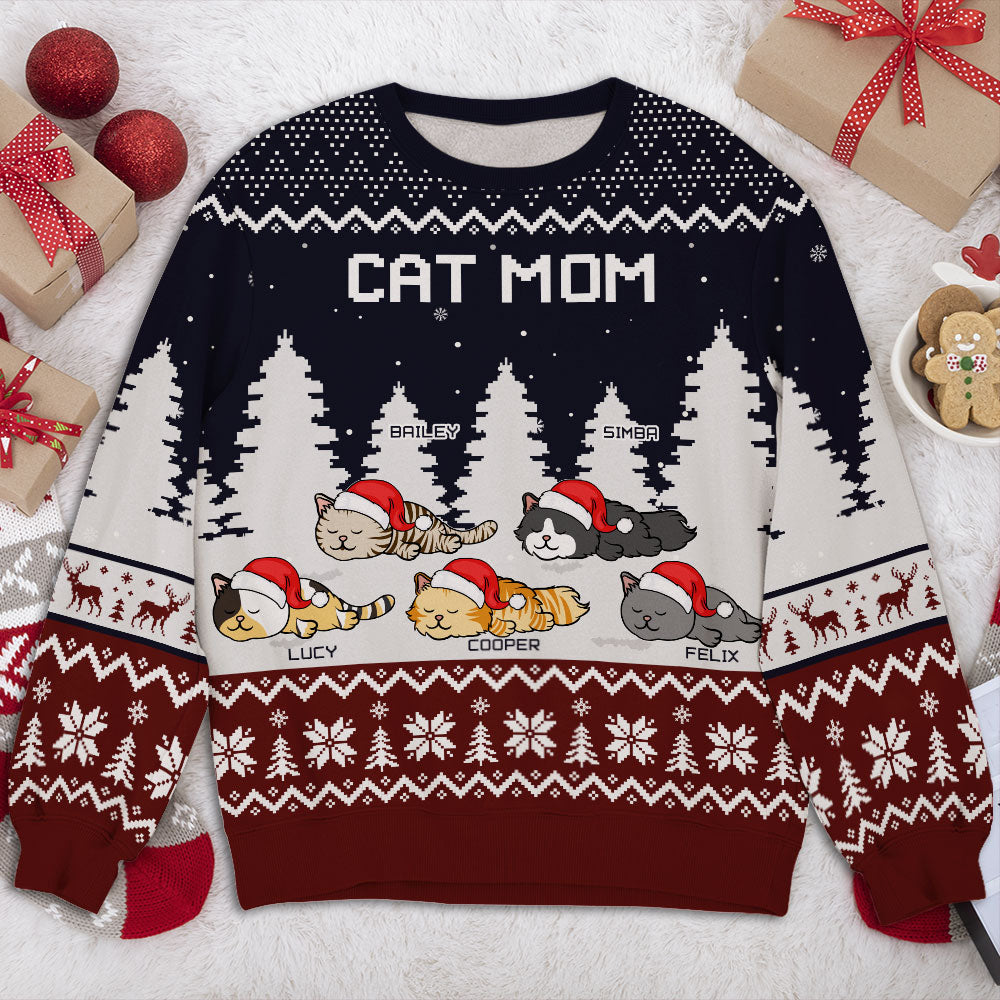 Snowy Winter Night - Exquisite Personalized Custom All-Over-Print Unisex Sweatshirt for Pet Lovers
