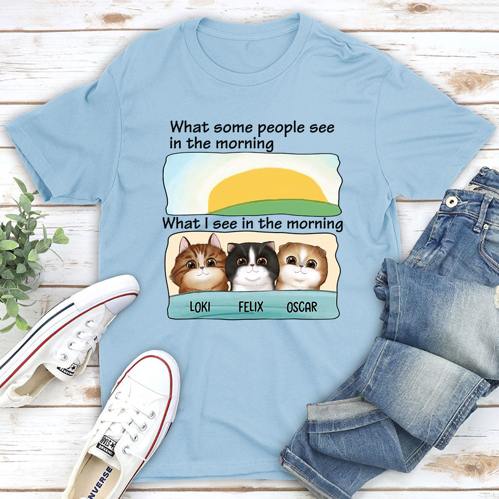 What I See - Personalized Custom Unisex 5.3 oz T-shirt for Pet Lovers