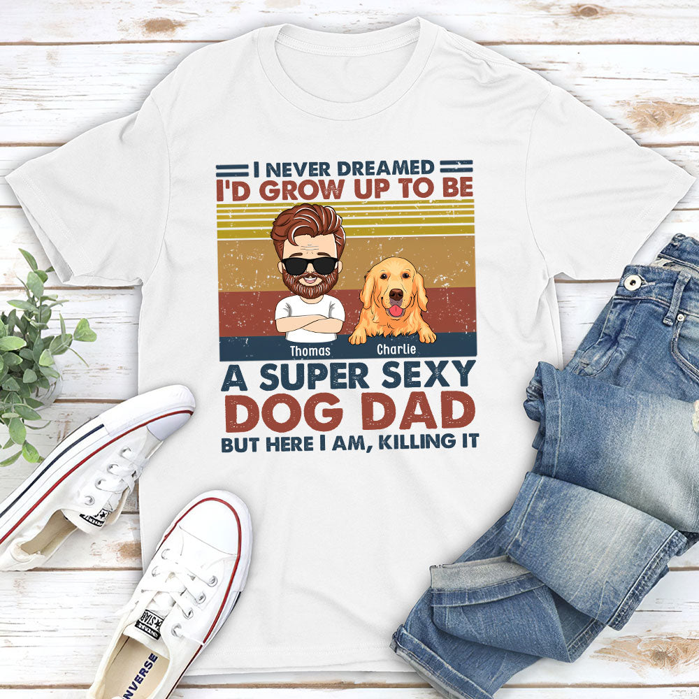 Ultimate Personalized Custom Unisex Dog Dad T-shirt - 5.3 oz
