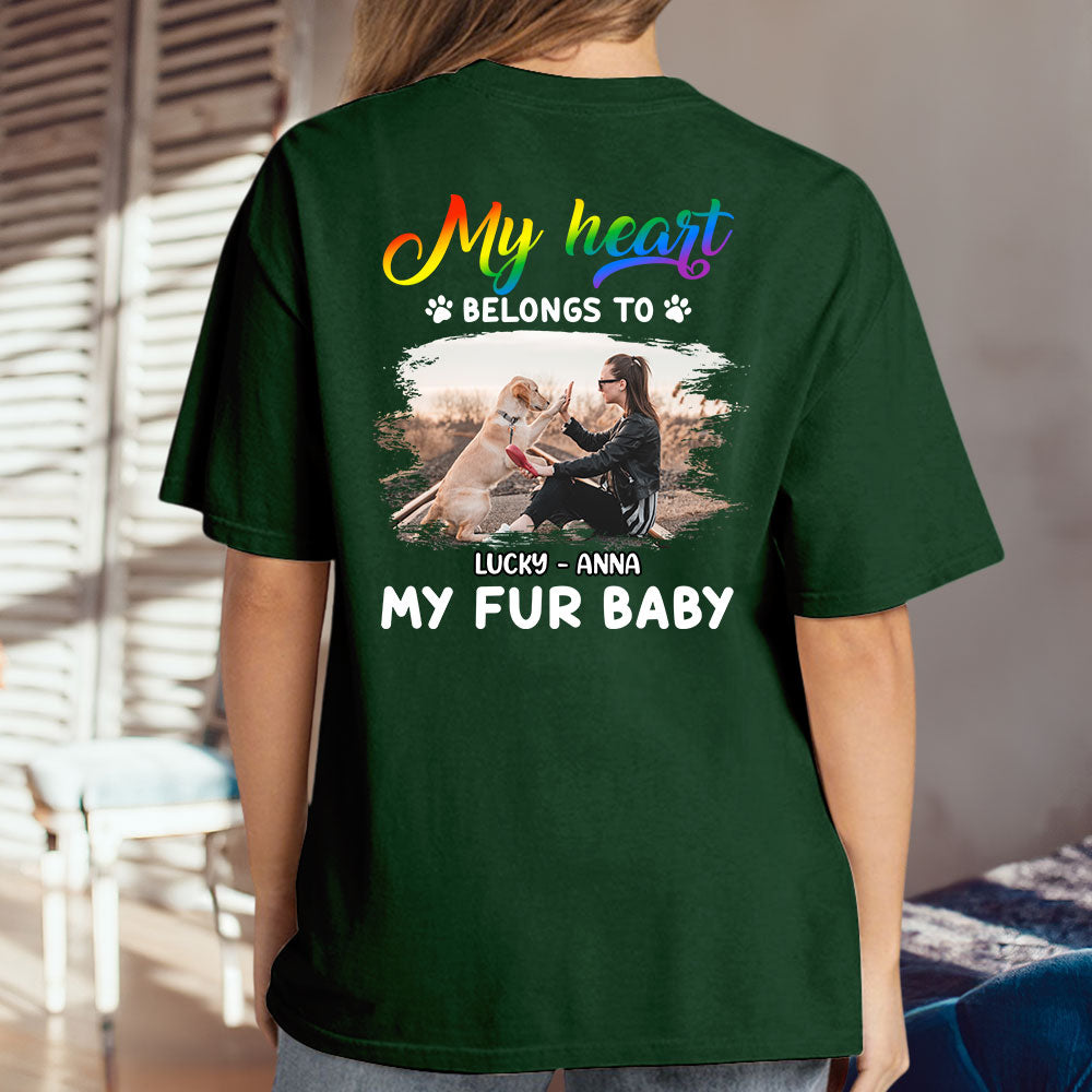 Personalized Custom Unisex T-shirt - Show Your Love for My Fur Babies with a Photo