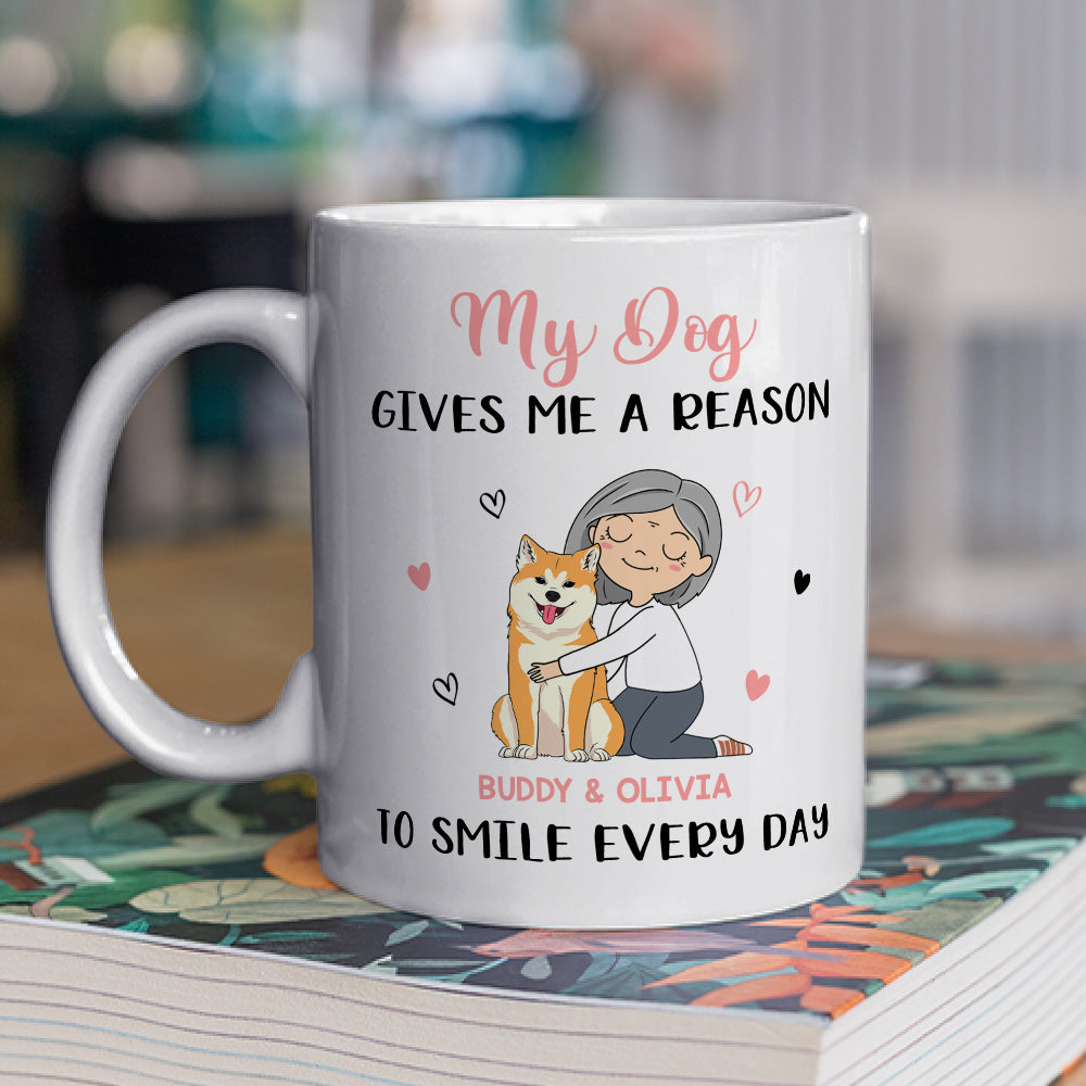 Personalized Custom 'My Dog Gives Me' Coffee Mug - 11oz