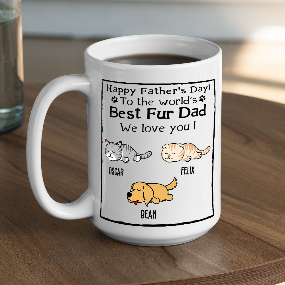 Best Fur Dad - Premium Personalized Custom Coffee Mug for Pet Lovers