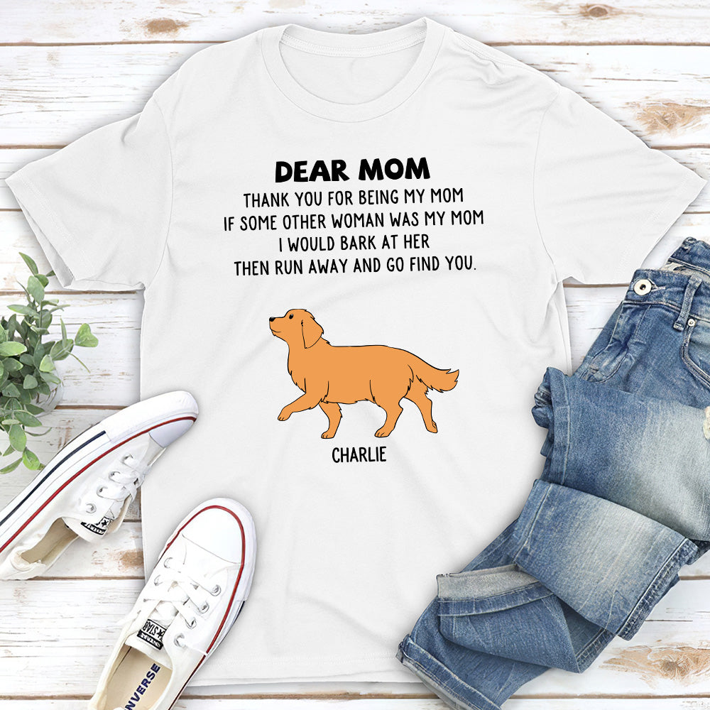 Unique Personalized Custom Unisex 'Dogs Run Away' T-shirt for Pet Lovers