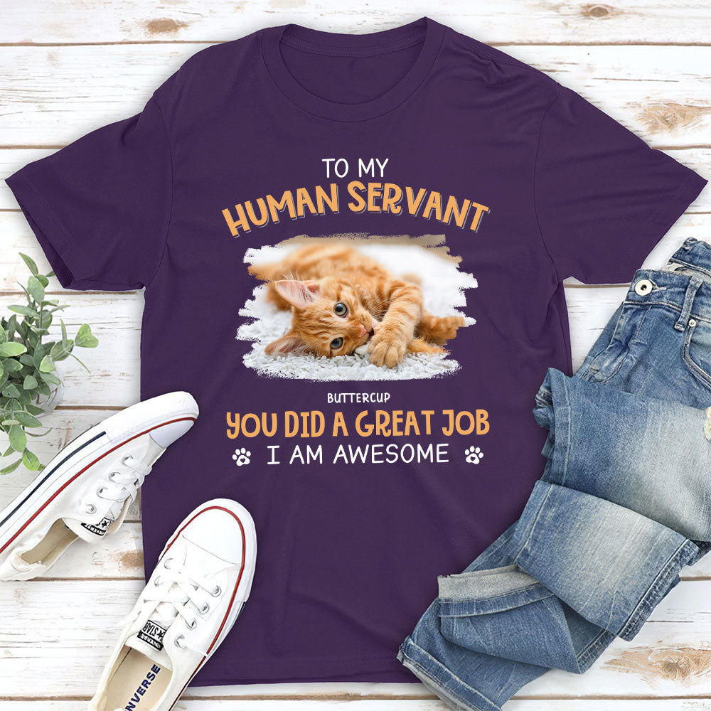 Great Job Dad Mom - Personalized Custom Unisex Heavy Cotton T-shirt for Pet Lovers