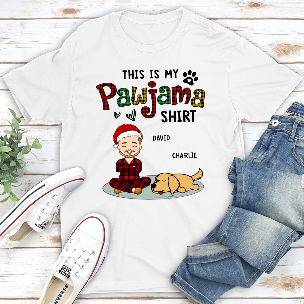 Handsome Pawjama Personalized Custom Unisex 5.3 oz T-shirt - Ideal Gift for Pet Lovers