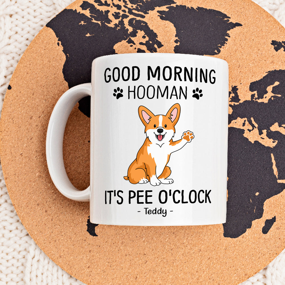Good Morning Hooman - High - Quality Personalized Custom Ceramic Coffee Mug for Pet Lovers