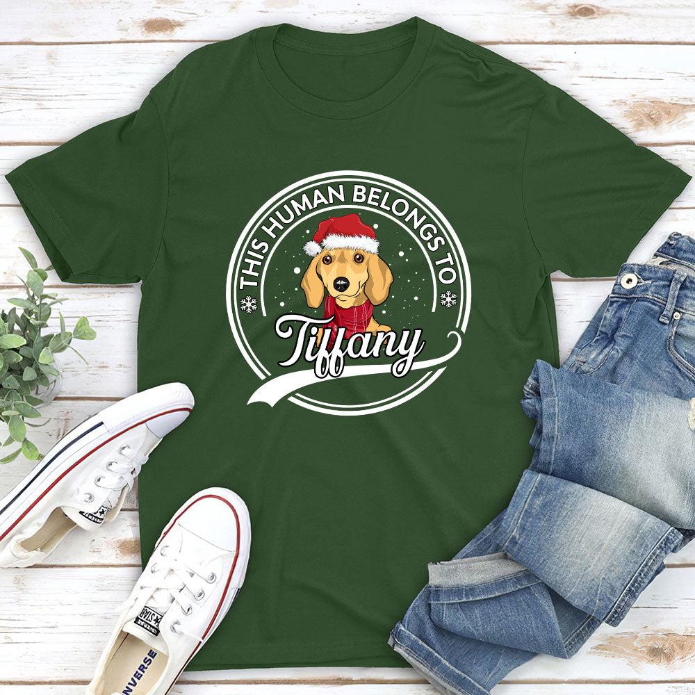 Unique Personalized Custom Unisex Christmas T-shirt for Pet Lovers