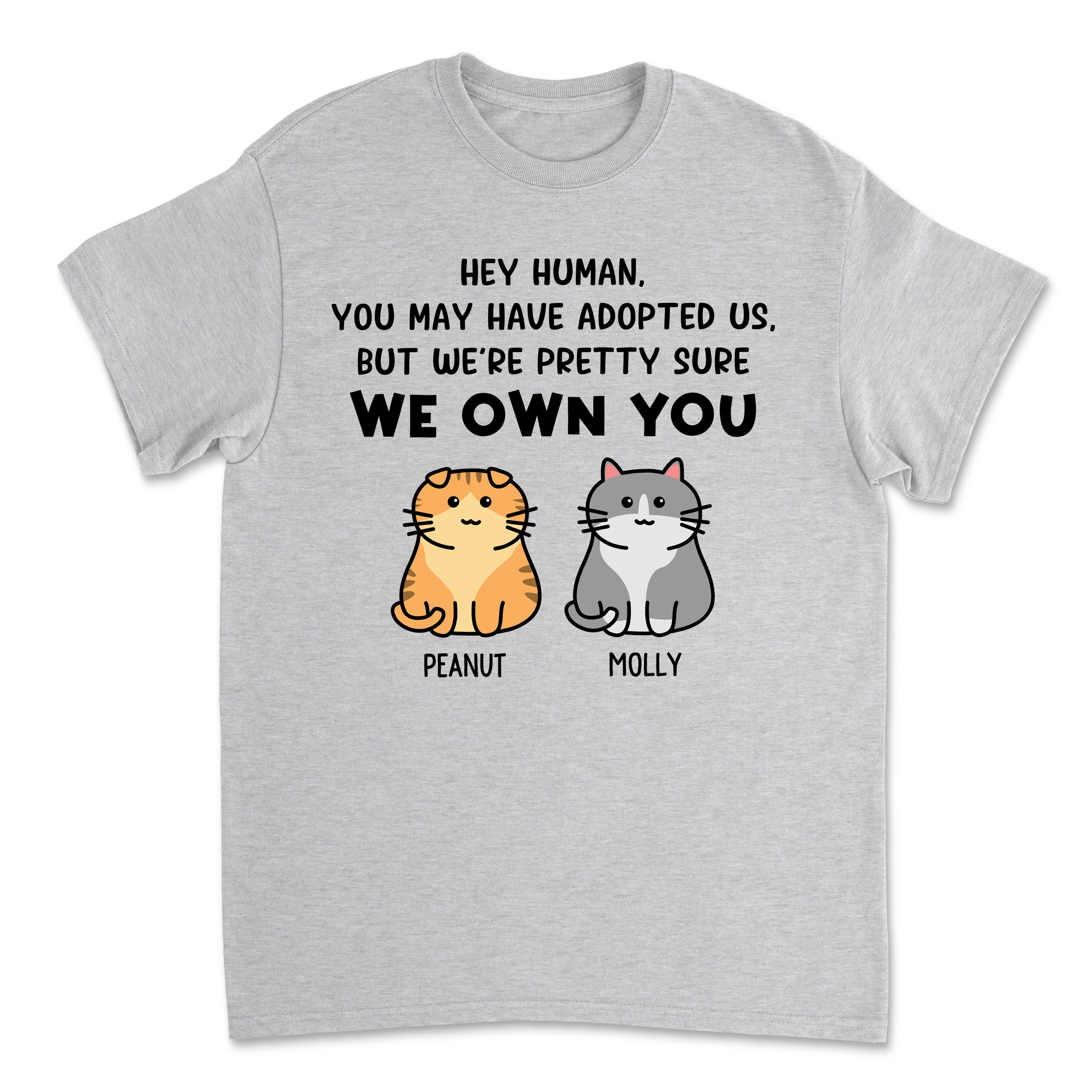 Pretty Sure I Own You - Personalized Custom Unisex 5.3 oz T-shirt for Pet Lovers