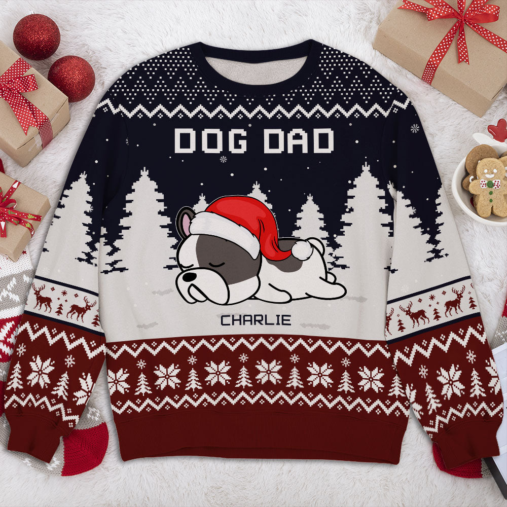 Snowy Winter Night - Exquisite Personalized Custom All-Over-Print Unisex Sweatshirt for Pet Lovers