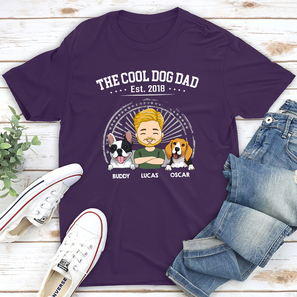 The Awesome Personalized Custom Unisex Cool Dog Dad T-shirt