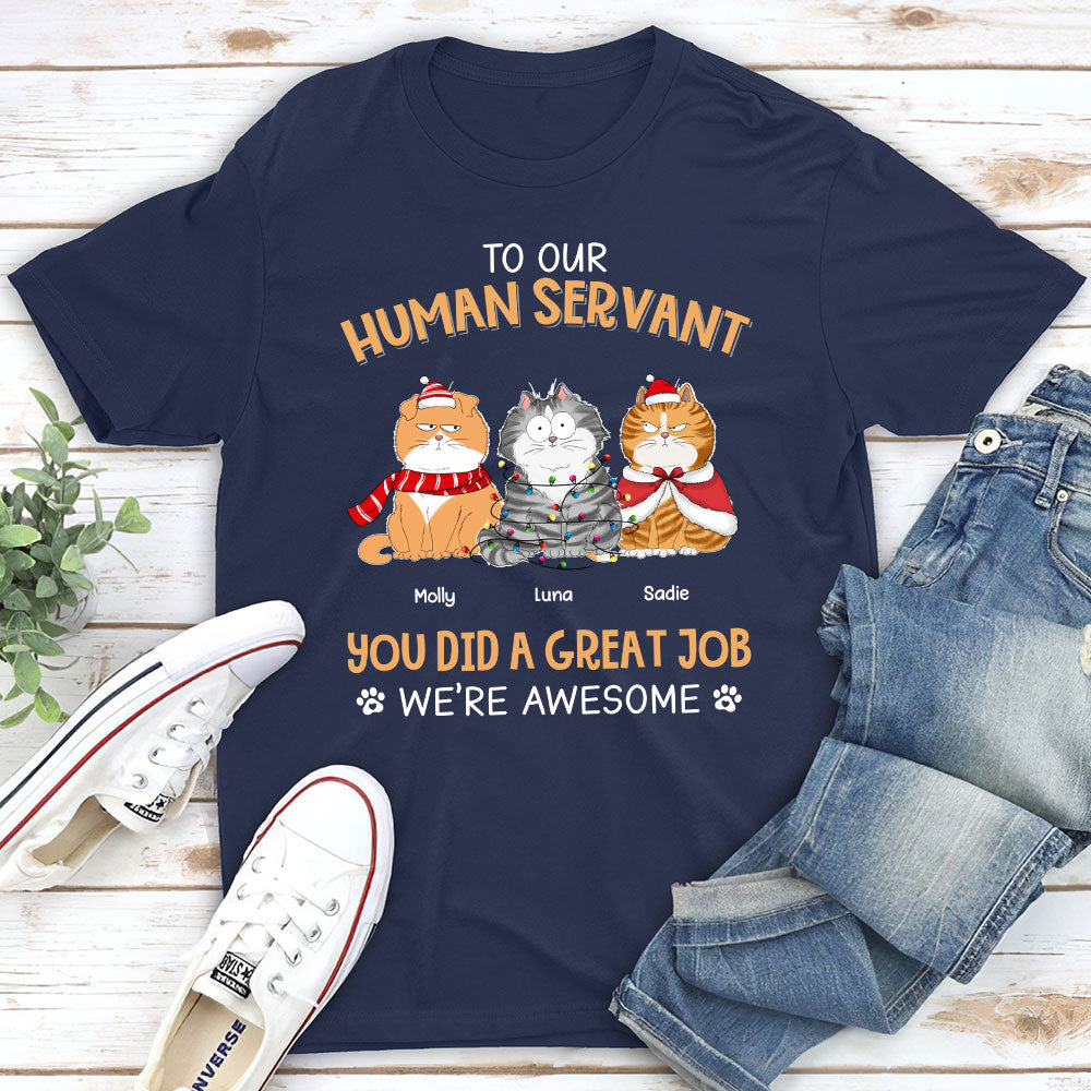 Great Job Dad Mom - Personalized Custom Unisex Heavy Cotton T-shirt for Pet Lovers