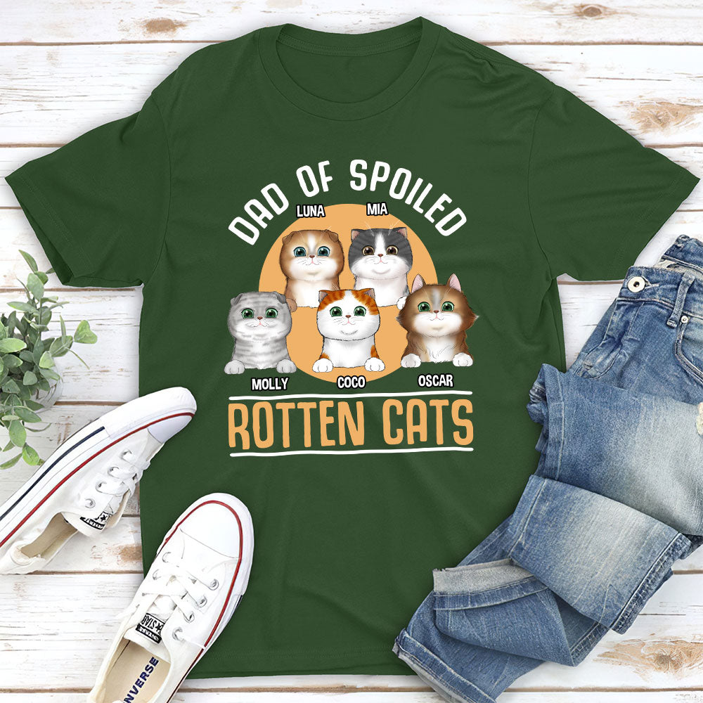 A Spoiled Cat - Personalized Custom Unisex 5.3 oz T-shirt for Pet Lovers