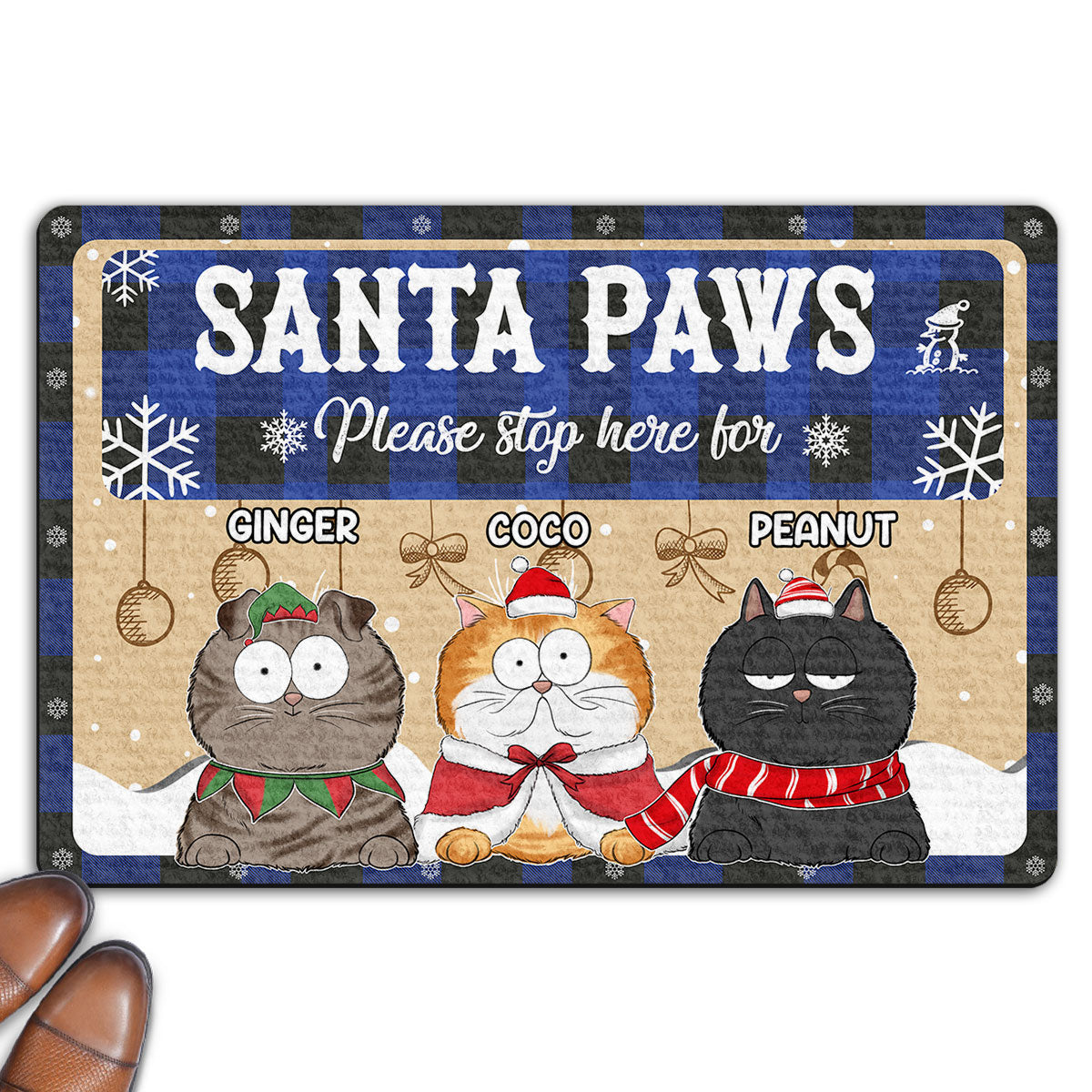 Very Good Cats - Personalized Custom Doormat with Sublimation Printing in Multiple Sizes