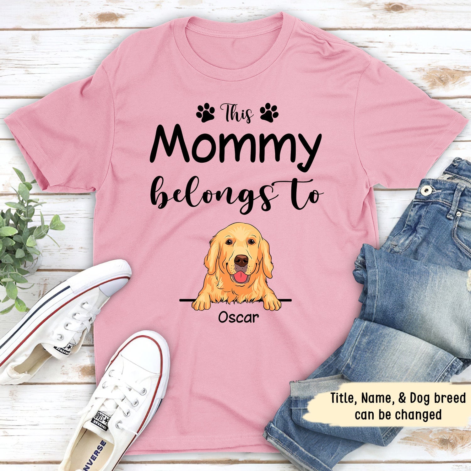 Personalized Custom Unisex 'This Grandma Belongs to' T-shirt - Ideal Gift for Pet Lovers