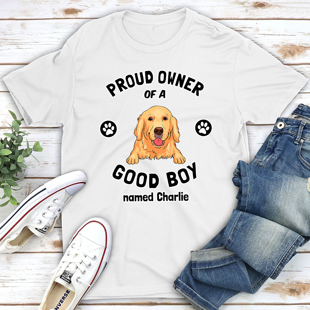 Exclusive Personalized Custom Unisex Proud Dog Owner T-shirt - Ideal Gift for Pet Lovers