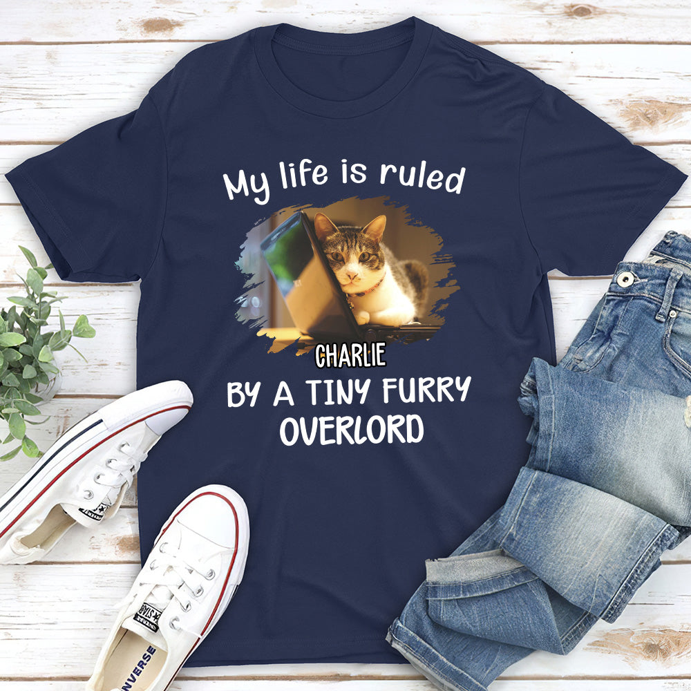 Cat Ruled My Life - Personalized Custom Unisex 5.3 oz T-shirt for Pet Lovers