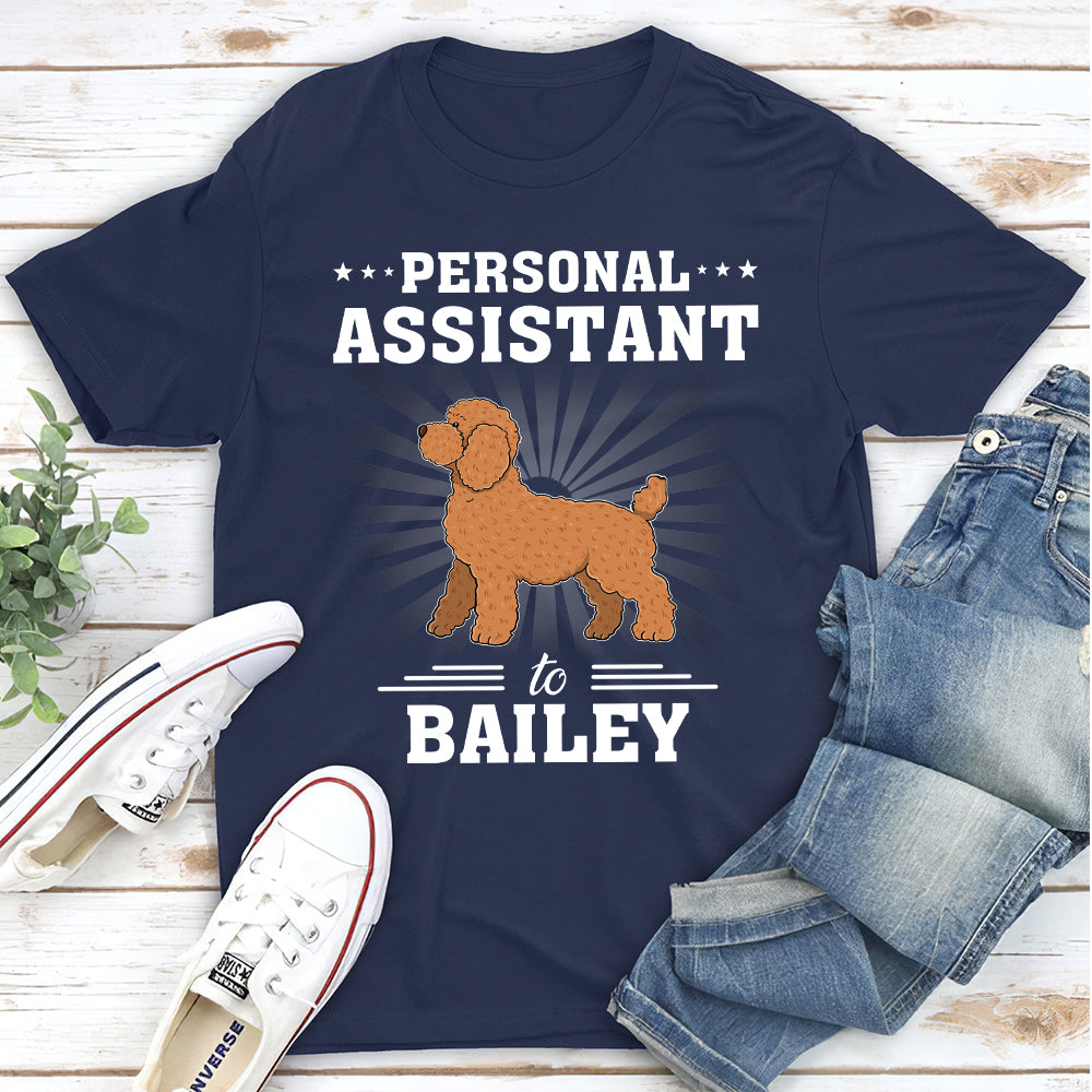 Dog Assistant - Personalized Custom Unisex 5.3 oz T-shirt for Pet Lovers