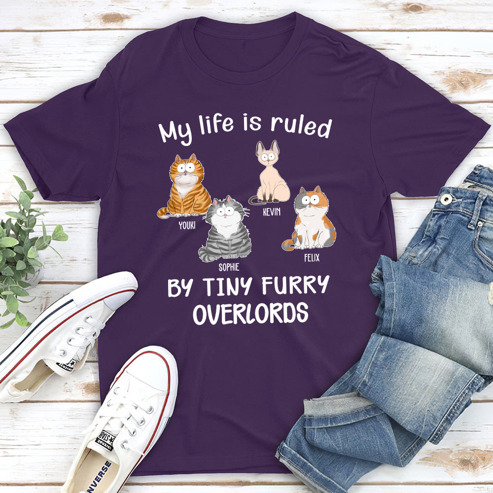 Cat Ruled My Life - Personalized Custom Unisex 5.3 oz T-shirt for Pet Lovers