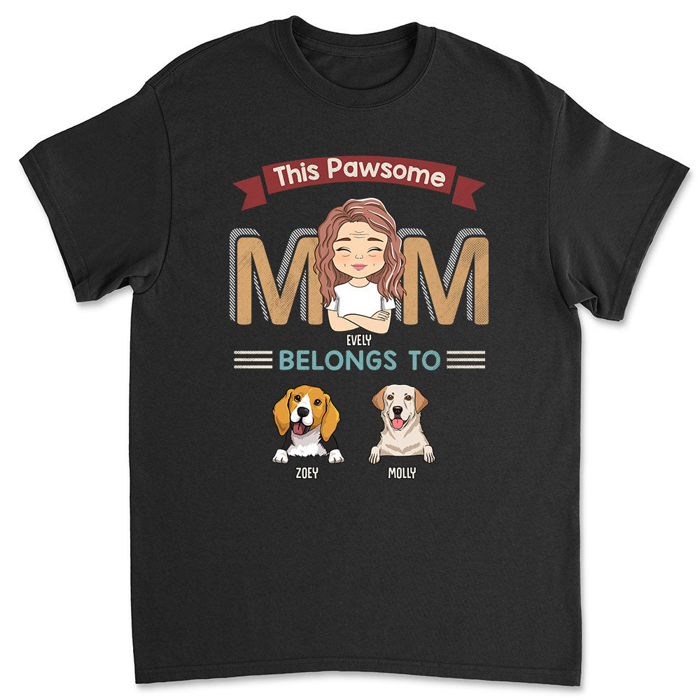 Pawsome Parents - Customizable Unisex Personalized T-shirt for Pet Lovers