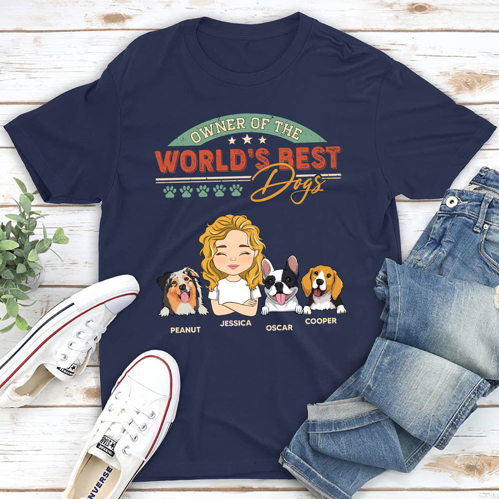 World's Best Dog - Personalized Custom Unisex 5.3 oz T-shirt for Pet Lovers