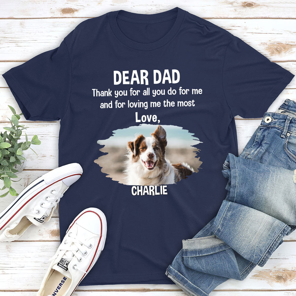 Mom Thanks For Your Love - Personalized Custom Unisex T-shirt for Pet Lovers