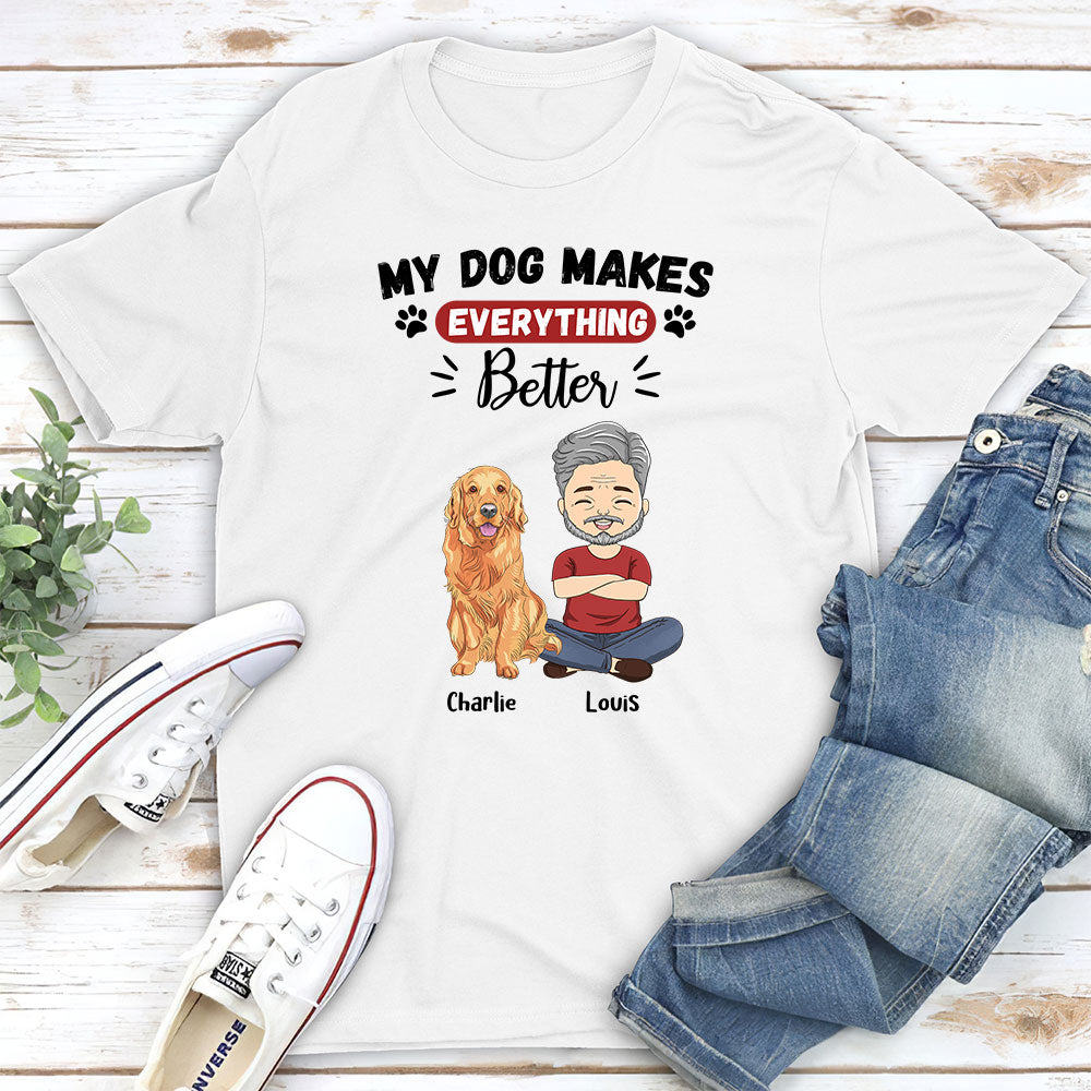 Better Thing - Personalized Custom Unisex 5.3 oz T-shirt for Pet Lovers