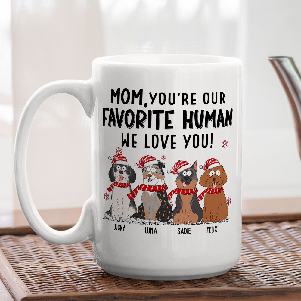 Favorite Human We Love - Premium Personalized Custom Coffee Mug for Pet Lovers