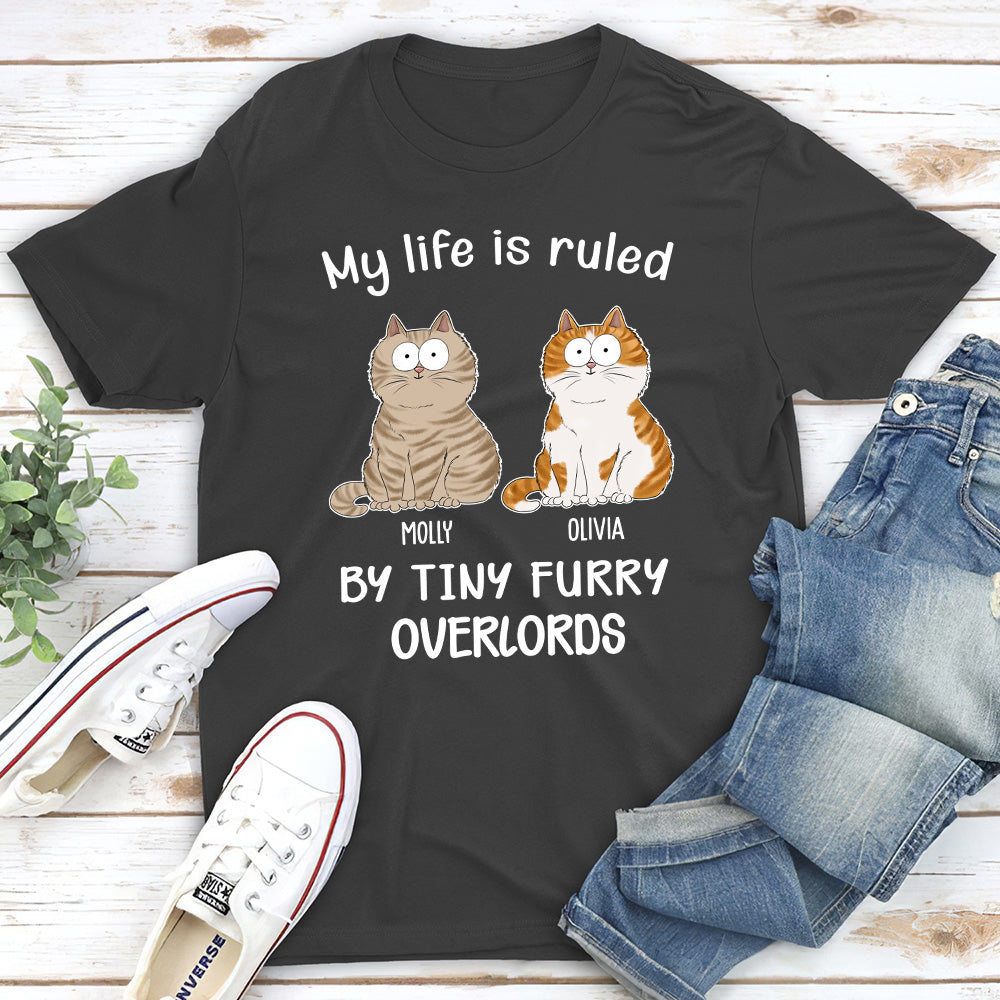 Cat Ruled My Life - Personalized Custom Unisex 5.3 oz T-shirt for Pet Lovers