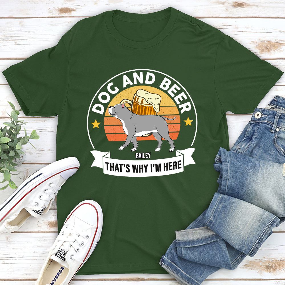 That's Why - Personalized Custom Unisex 5.3 oz T-shirt for Pet Lovers