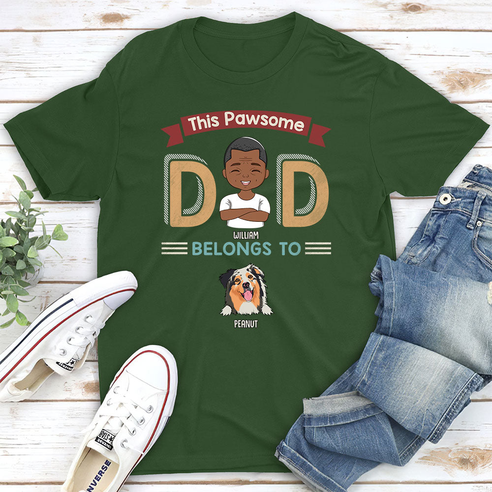 Pawsome Parents - Customizable Unisex Personalized T-shirt for Pet Lovers