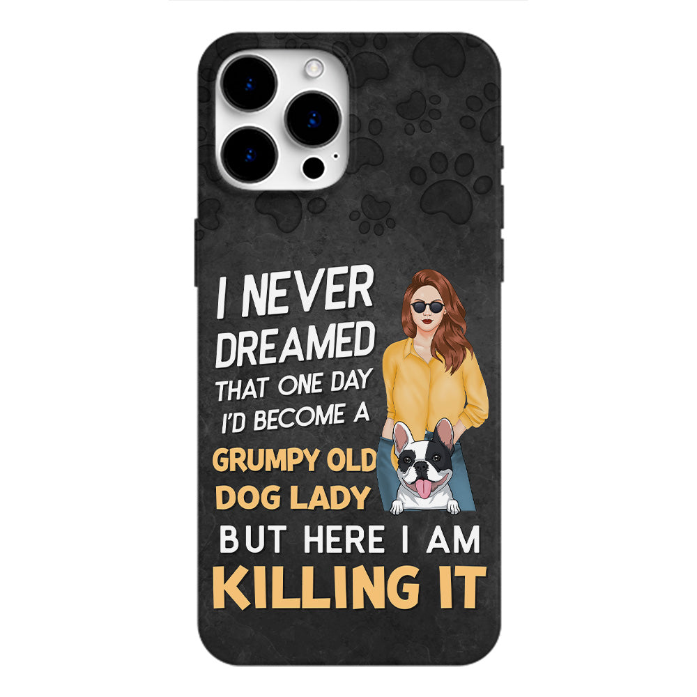 Grumpy Dog Lady - Exquisitely Personalized Custom Phone Case for Pet Enthusiasts