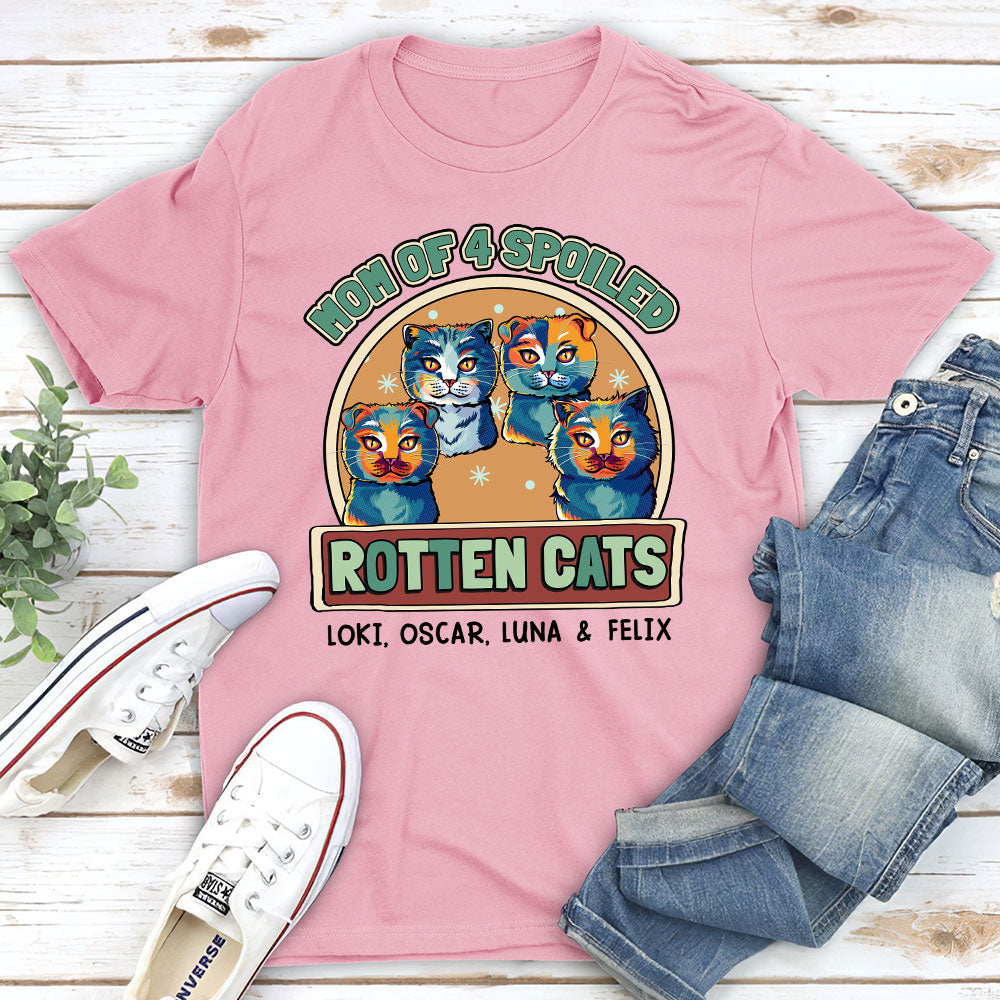 Pop Art Rotten Cats - Personalized Custom Unisex 5.3 oz T-shirt for Pet Lovers